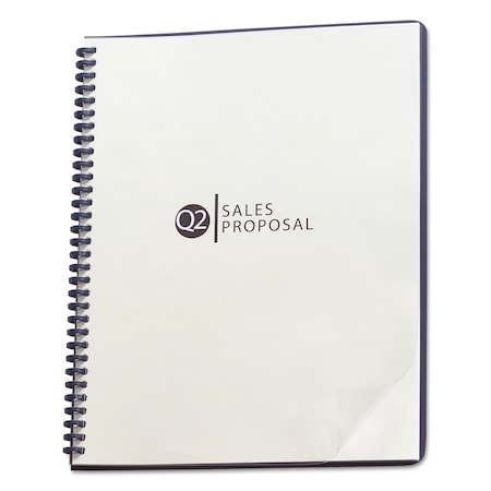 Gbc ProClick Pre-Punched Clear Binding System Cover, Letter, 25PK 2020040